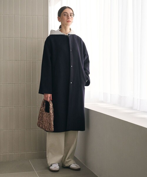 BEAUTY＆YOUTH UNITED ARROWS コート アウター 毛ナイロン ノーカラー