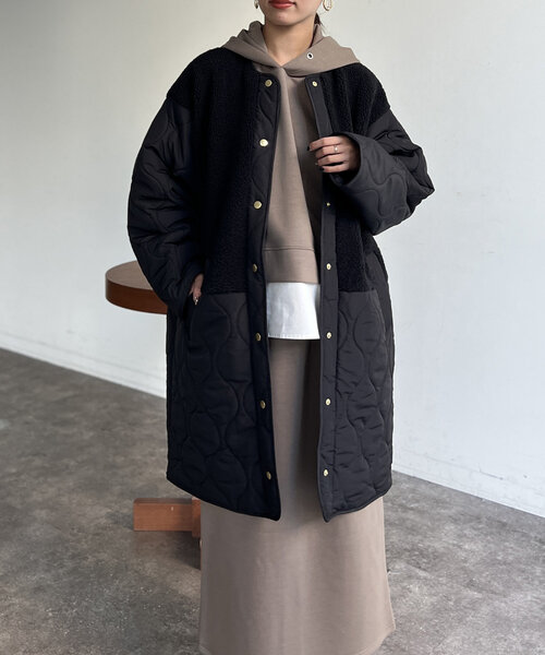 Chez toi（シェトワ） コート アウター 「超軽量！重さ650g」ボア