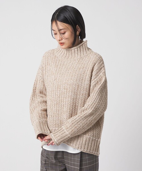 A DAY IN THE LIFE ニット セーター バルキーアクリル メランジ
