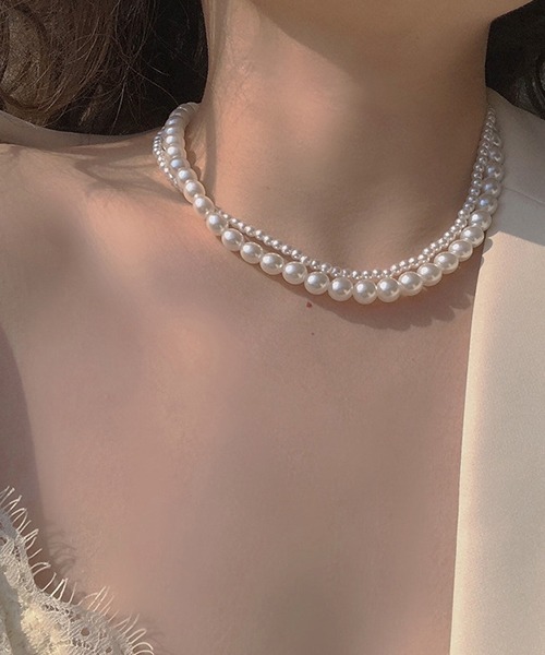 ARCHIVER ネックレス 「Bz」二重パールネックレス(LEY) レディース