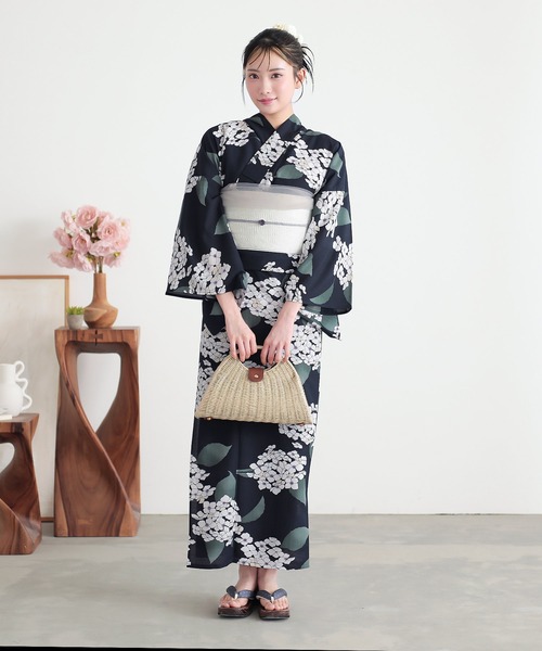 KIMONOMACHI 浴衣 レディース 浴衣 セット 吸水速乾 ポリエステル浴衣
