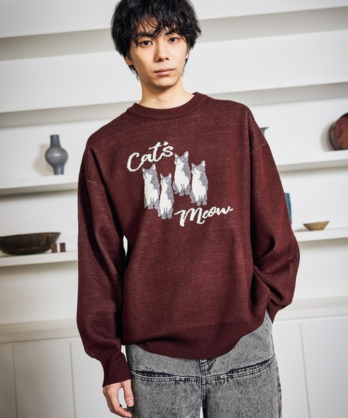 LAKOLE（ラコレ） セーター ニット アニマルモールジャガードニット