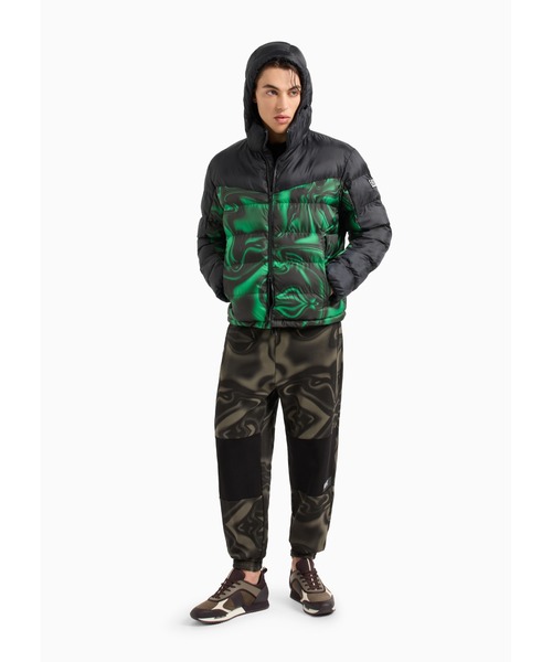 EA7 ダウンジャケット ダウン 「エンポリオ アルマーニ EA7」パデッド