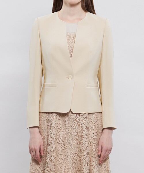 EPOCA（エポカ） ジャケット ノーカラージャケット コンパクトダブル