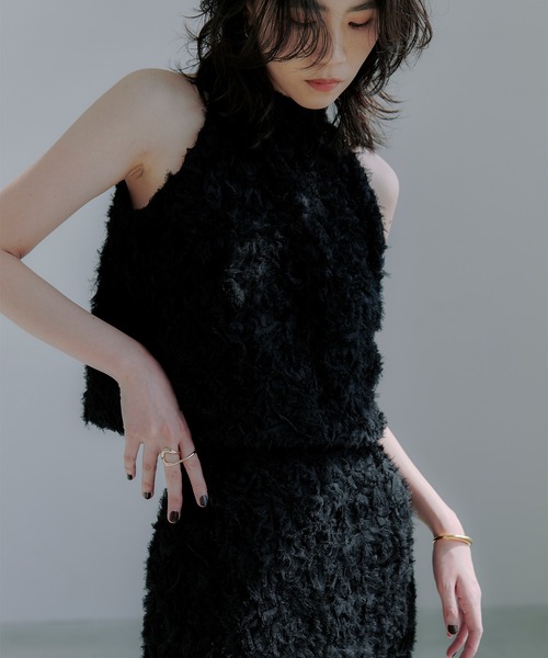 anuans（アニュアンス） スカート エンブロイダリータイトスカート