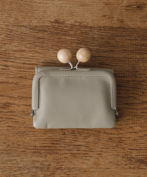 Actually（アクチュアリー） 財布 ウッドビーズ がま口ミニ財布