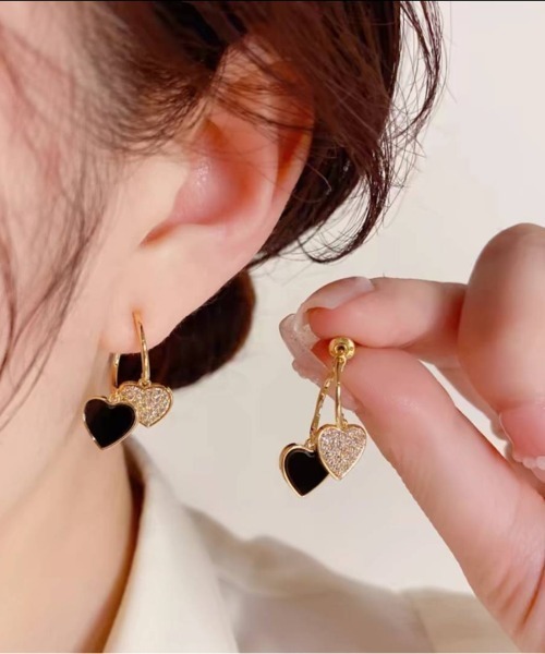 ete（エテ） ピアス K10YG ツイスト フープ ピアス レディース