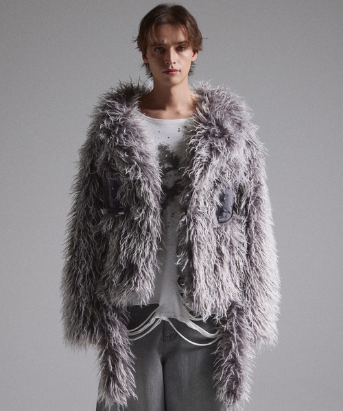 GRANCY 革ジャン ライダース 「GRANCY」Fur Boa Riders Jacket