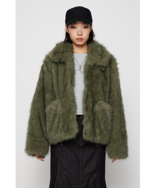 LAGUA GEM（ラグアジェム） コート アウター POCKET POINT FAUX FUR