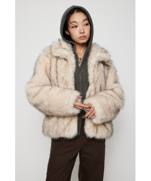 LAGUA GEM（ラグアジェム） コート アウター POCKET POINT FAUX FUR
