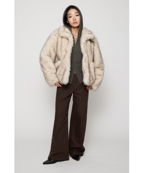 LAGUA GEM（ラグアジェム） コート アウター POCKET POINT FAUX FUR