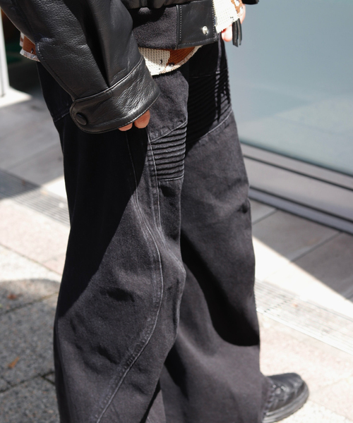 NVRFRGT（ネヴァーフォーゲット） ジーンズ 3D TWISTED MOTO JEANS