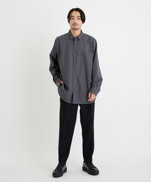 ATON（エイトン） シャツ ブラウス 「ATON/エイトン」WOOL TROPICAL