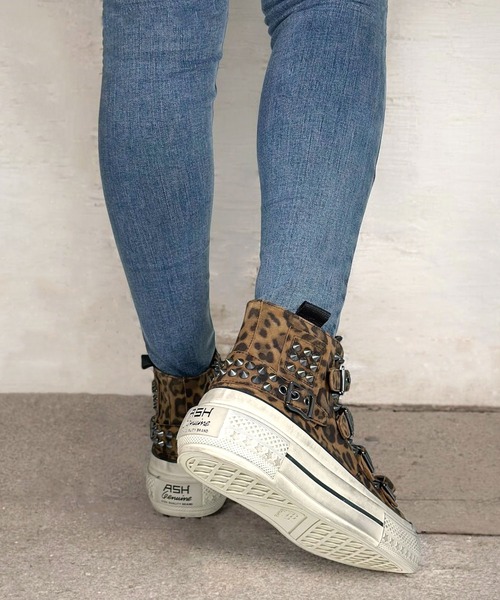 ASH（アッシュ） スニーカー 「RAINBOW STUDS」レオパード柄厚底