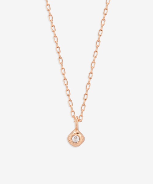 BLOOM（ブルーム） ネックレス K10 ピンクゴールド ダイヤモンド（0.03