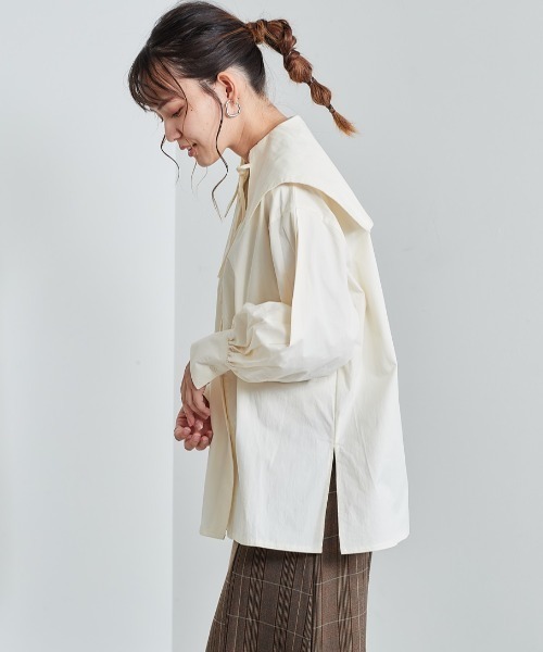 cepo（セポ） ブラウス シャツ 付け襟セーラーカラーブラウス