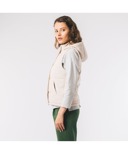 LACOSTE（ラコステ） ダウンベスト ベスト ウールニット中綿ベスト