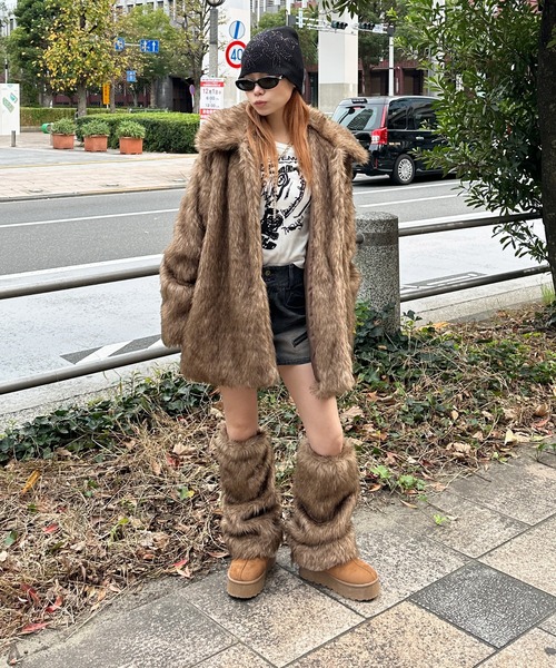 sedacle girl（セダクルガール） レッグウォーマー フェイクファー