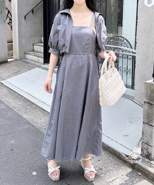 INGNI（イング） セットアップ 半袖ジップジャケット＋ワンピース