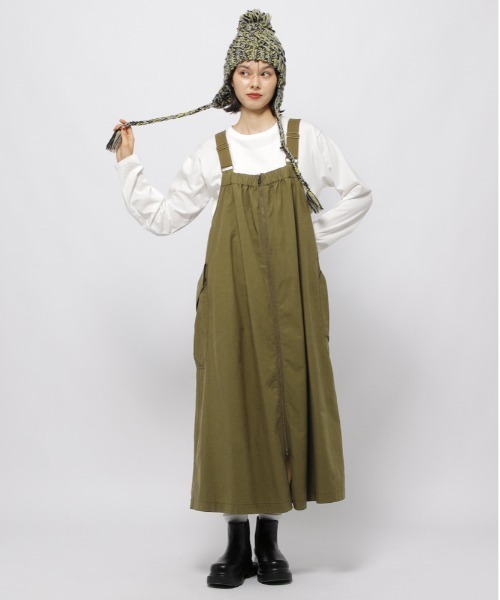 niko and…（ニコアンド） ジャンパースカート ポケットZIPジャンパー