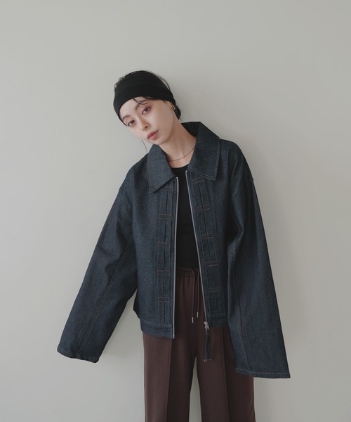 LIAN（リアン） デニムジャケット gジャン ステッチデザインビック