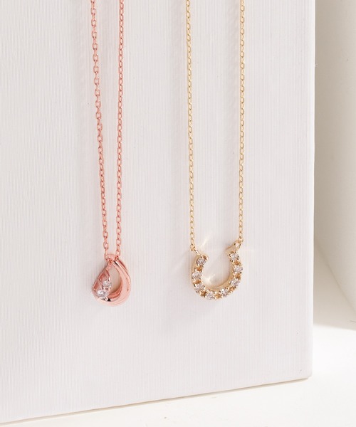 BLOOM（ブルーム） ネックレス K10 ピンクゴールド ダイヤモンド