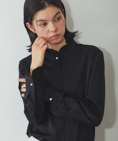 SMILE ORCHID（スマイルオーキッド） ブラウス シャツ フリルブラウス