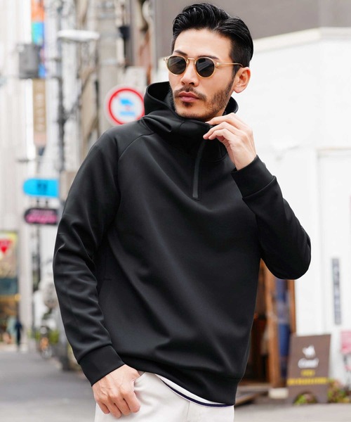 JIGGYS SHOP（ジギーズショップ） パーカー ポンチハーフZIPプル