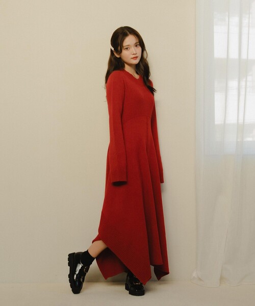 STUDIOUS（ステュディオス） ワンピース 「PINUE/ピヌエ」リブヘム