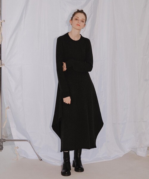 STUDIOUS（ステュディオス） ワンピース 「PINUE/ピヌエ」リブヘム