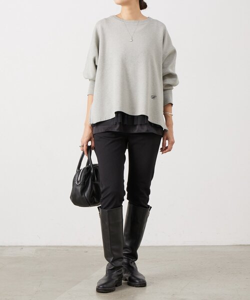 BEARDSLEY（ビアズリー） ニット セーター BAイニシャルサイドZIP