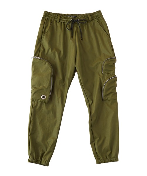 NO ID.（ノーアイディー） カーゴパンツ 「NO ID.」Synthetic Leather