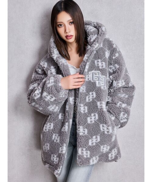 GYDA（ジェイダ） ブルゾン アウター GGラメボアBIGブルゾン