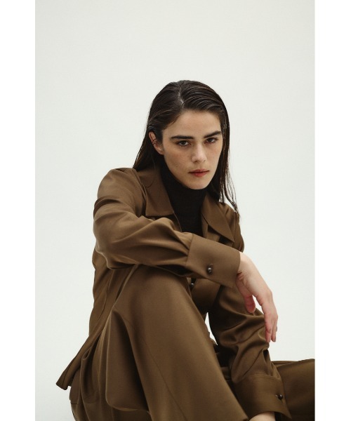 RIM.ARK ブラウス シャツ Open collar slim SH JK オープンカラー