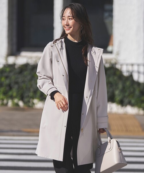 ANY SIS（エニィスィス） コート アウター 「洗える」フーデットロング