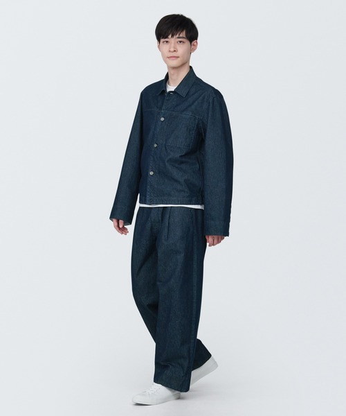 無印良品（MUJI） デニムジャケット gジャン 紳士 和紙混デニム