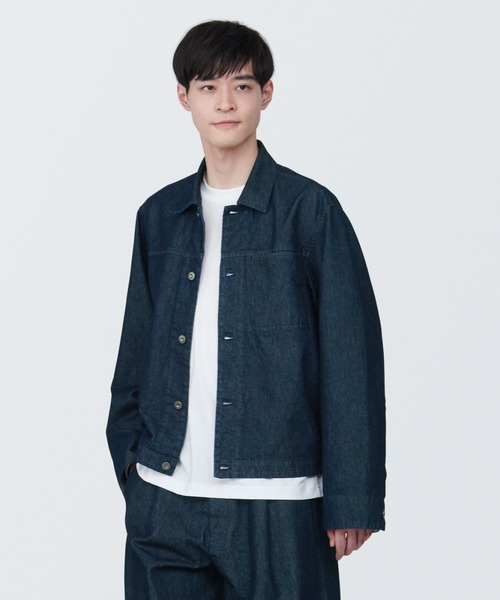 無印良品（MUJI） デニムジャケット gジャン 紳士 和紙混デニム