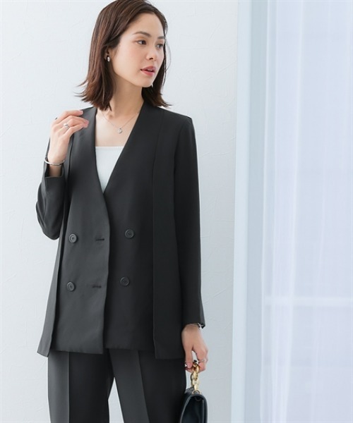 7days Life Styling ジャケット ノーカラージャケット 「レディース