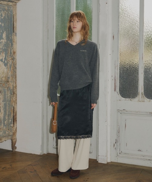 GIUNON スラックス パンツ double tuck wide slacks / ダブルタック