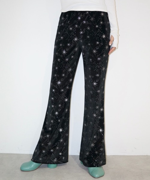 musubore（ムスボレ） パンツ velours leggings PT / ベロアフレア