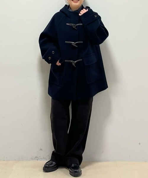 human woman（ヒューマンウーマン） ダッフルコート コート モッサ