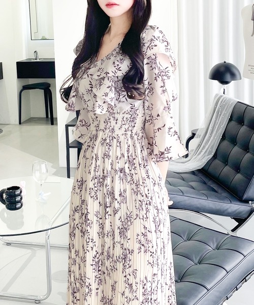 mily bilet ワンピース 「mily bilet」静かに、華やか。ふんわりし