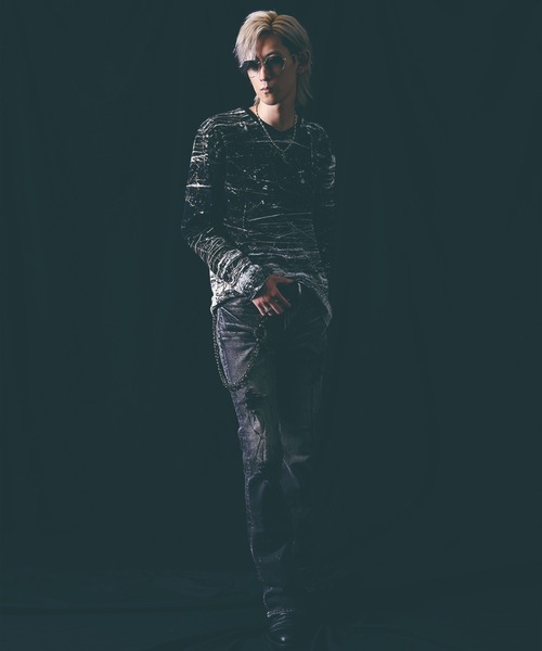 FUGA tシャツ 「FUGA/フーガ」全面プリントロングスリーブカットソー