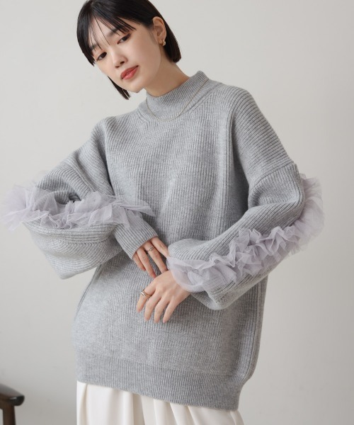 みよ様専用 unminou☆アンミヌ☆ハイネックチュールニットUNMINOU