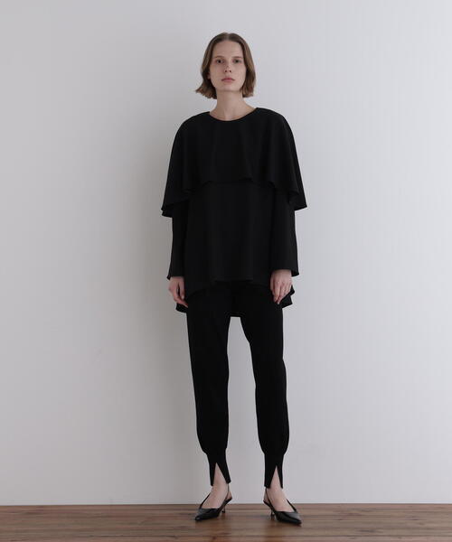 LE PHIL（ル フィル） ブラウス シャツ 起毛2WAYツイルブラウス