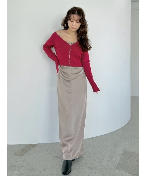 FRAY I.D（フレイ・アイディー） ワンピース ドレープサテン