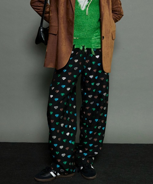 MAISON SPECIAL（メゾンスペシャル） パンツ Heart Jacquard Pants