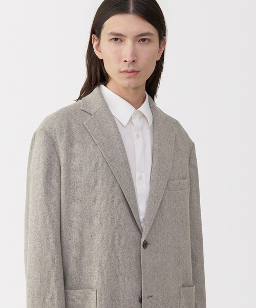 MUJI Labo コート ジャケット 「MUJI Labo」紳士 リネン混ウール