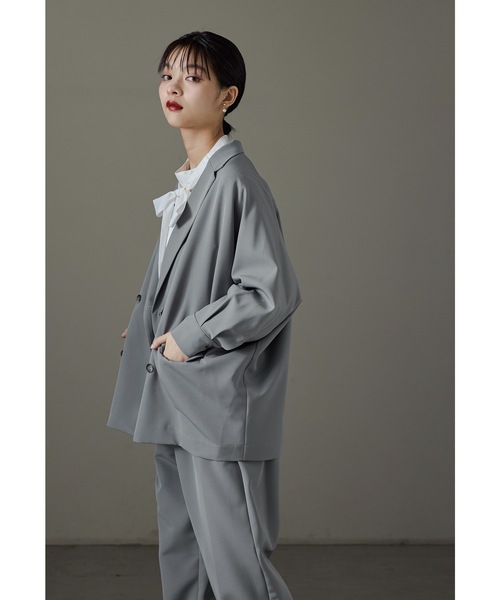 美品 アデイインザライフ トラベルスーツ セットアップ グレー XL