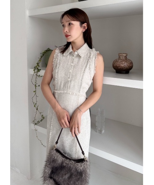 FRAY I.D（フレイ・アイディー） ワンピース 「00サイズ」フリンジ